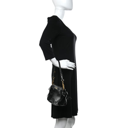 Miu Miu Vitello Lux Bow Bag Black 2 of 10