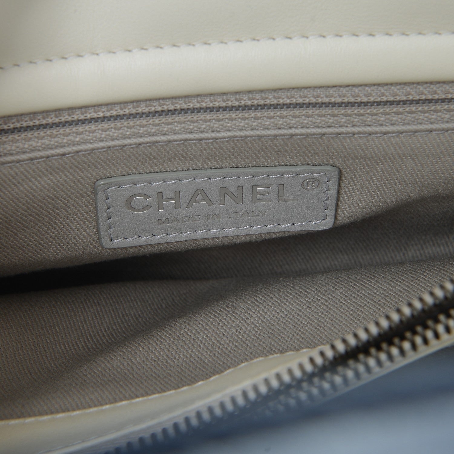 Chanel Calfskin Tweed Quilted Large Tote White Multicolor 6 of 7