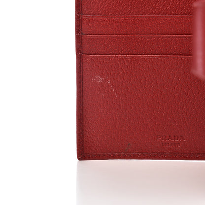 Prada Cinghiale Bi-Fold Wallet Fuoco 9 of 10