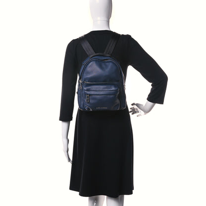 Marc Jacobs Pebbled Calfskin Varsity Backpack French Navy 2 of 15