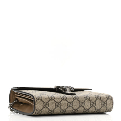 Gucci GG Supreme Monogram Mini Dionysus Chain Wallet Beige Taupe 3 of 9