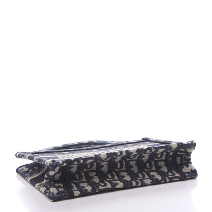 Christian Dior Oblique Mini Book Tote Blue Multicolor 4 of 11