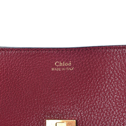Chloe Grained Lambskin Drew Shoulder Bag Wine Purple 5 of 9