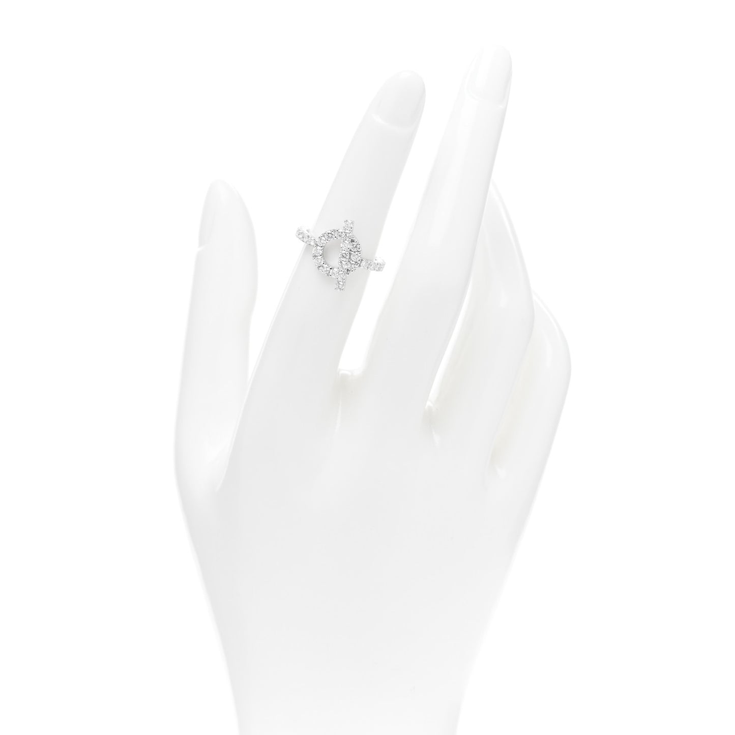 18K White Gold Diamond Finesse Ring 50 5.25