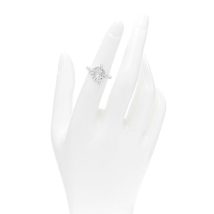 Hermes 18K White Gold Diamond Finesse Ring 50 5.25 2 of 6