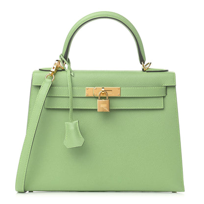 Hermes Epsom Kelly Sellier 28 Vert Criquet 1 of 11