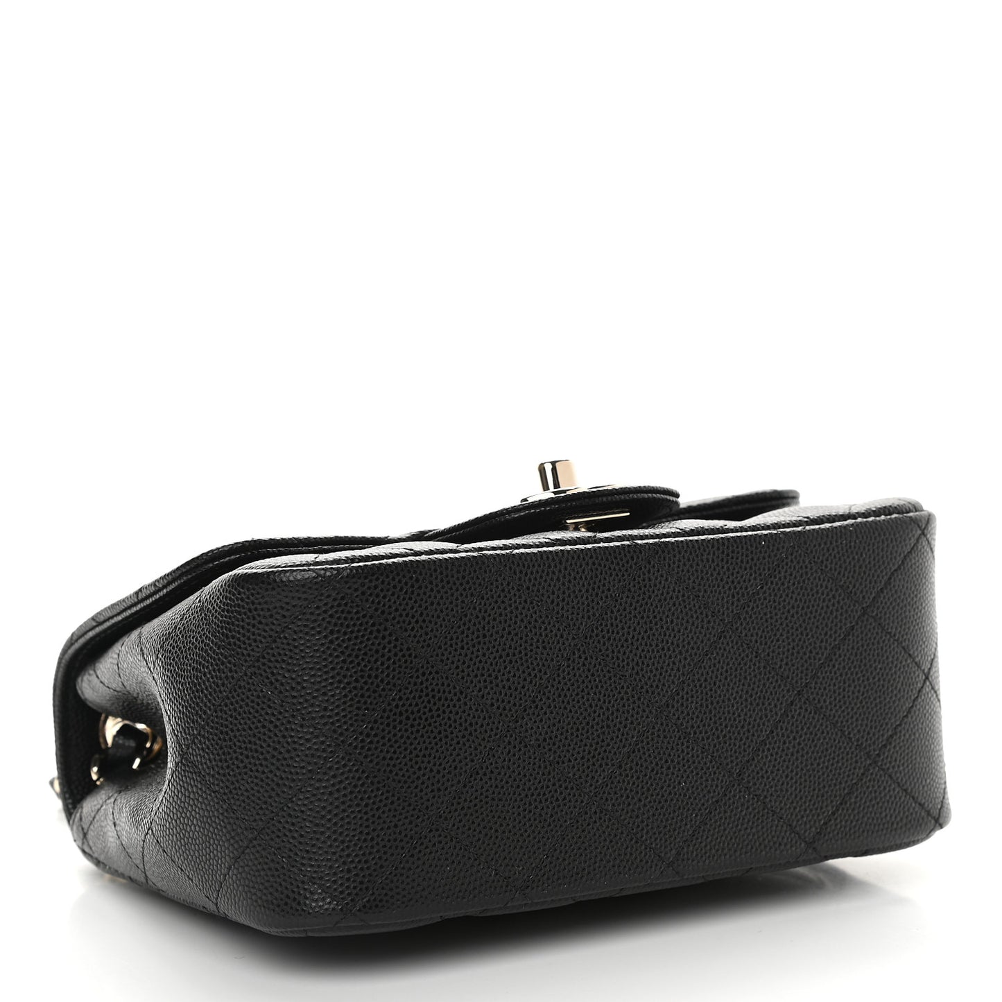 Caviar Quilted Mini Square Flap Black