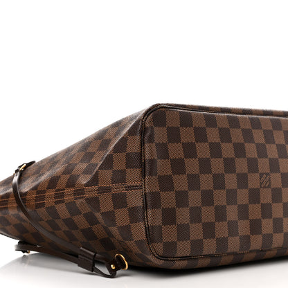 Louis Vuitton Damier Ebene Neo Neverfull MM Rose Ballerine 10 of 11