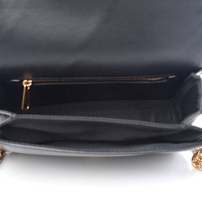 Burberry Smooth Calfskin Rainbow Link Shoulder Bag Black Multicolor 5 of 12