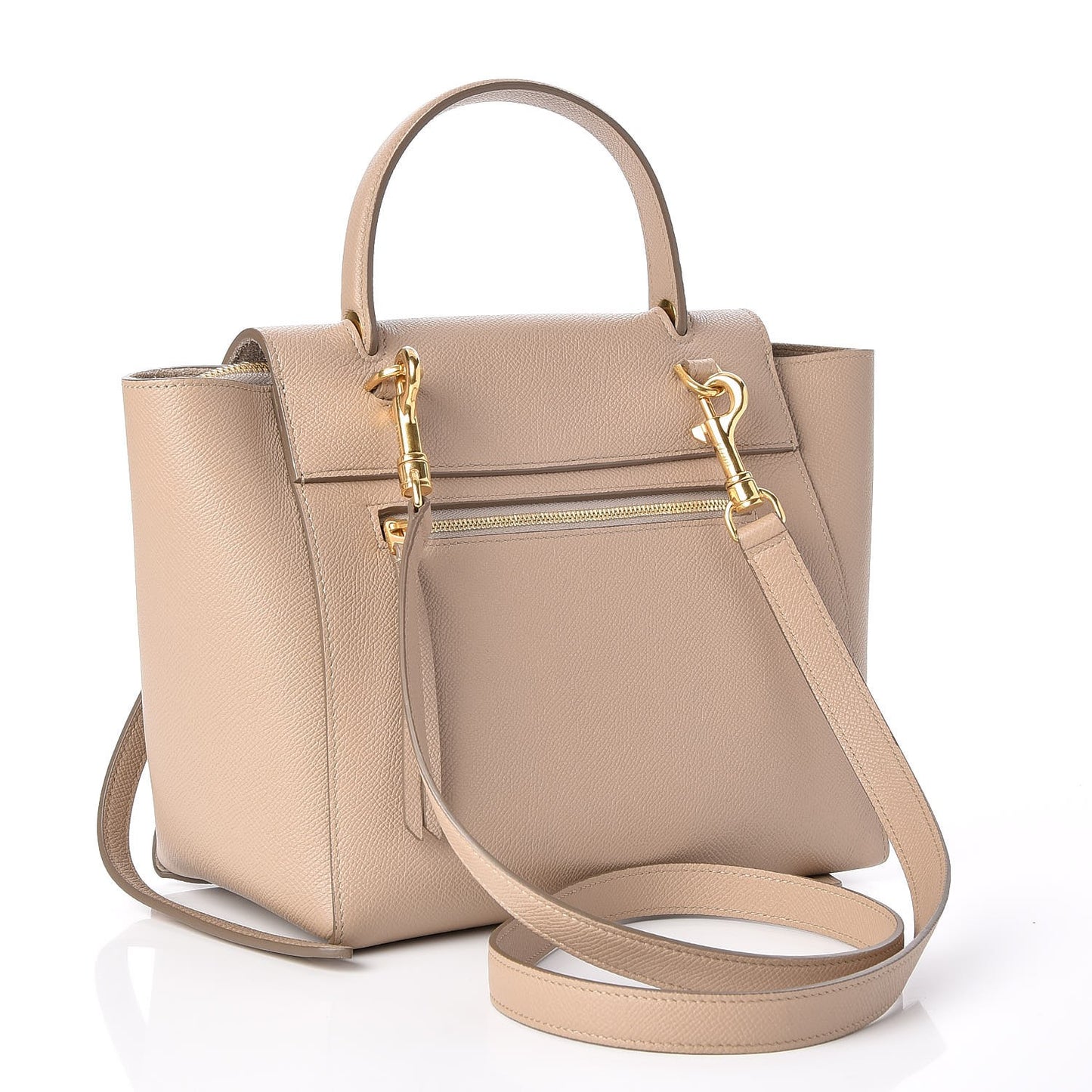 Grained Calfskin Micro Belt Bag Light Taupe