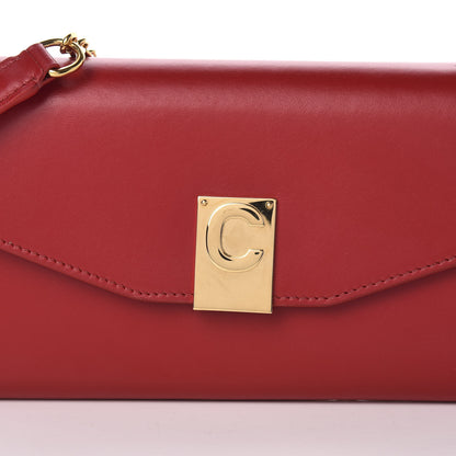 Celine Calfskin C Wallet On Chain Bag Red 9 of 10