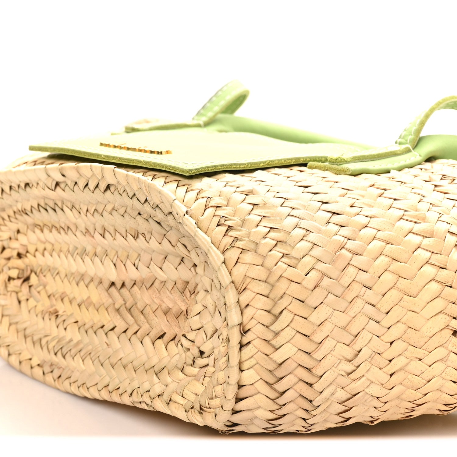 Jacquemus Raffia Suede Le Petit Panier Soli Green 9 of 9