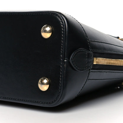 Gucci Boarded Plutone Calfskin Horsebit 1955 Top Handle Bag Black 10 of 12