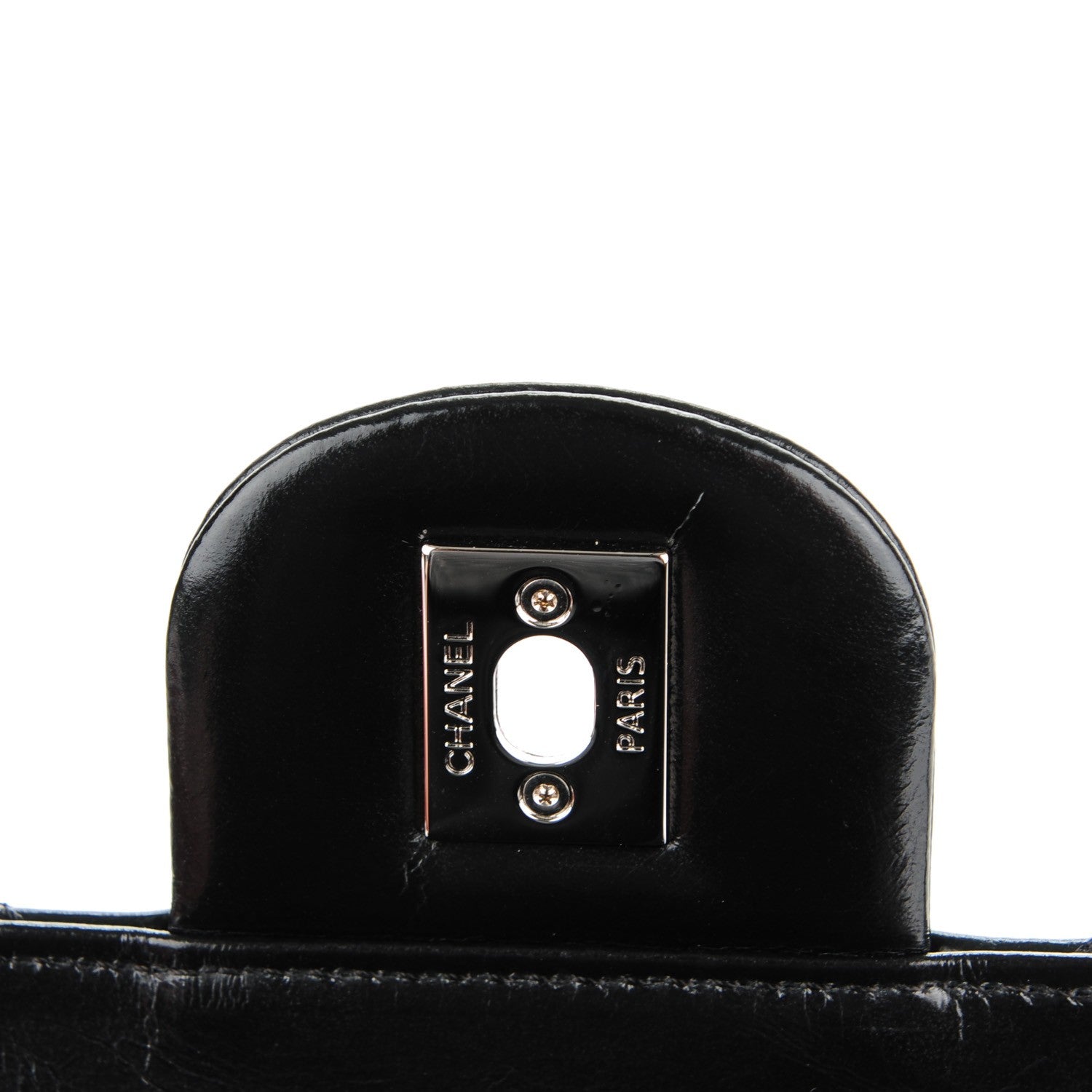 Chanel Glazed Calfskin Quilted Small CC Delivery Tote Black 6 of 8