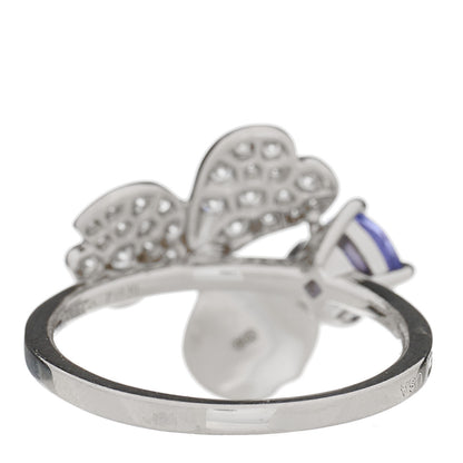Tiffany Platinum Diamond Tanzanite Paper Flowers Ring 52 6 5 of 7