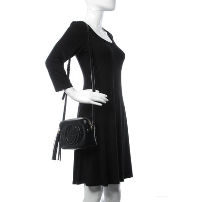 Gucci Soft Patent Small Soho Disco Bag Black 2 of 7
