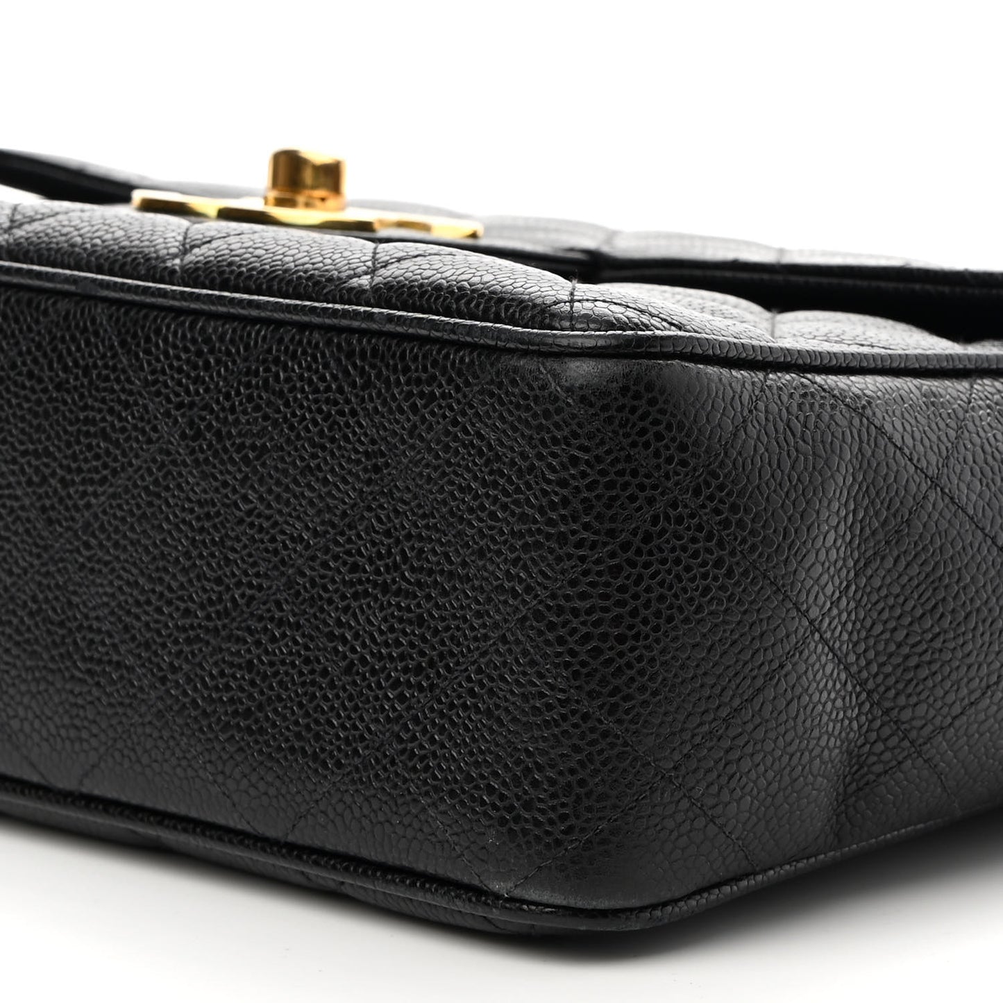 Caviar Quilted XL Jumbo Single Flap Black
