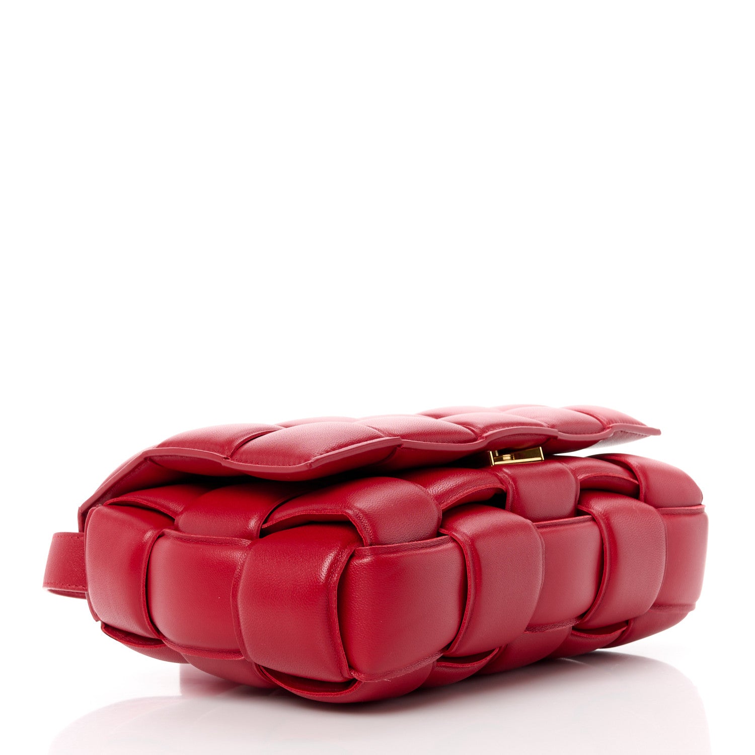 Bottega Veneta Nappa Maxi Intreccio Padded Cassette Crossbody Bag Dark Red 4 of 12