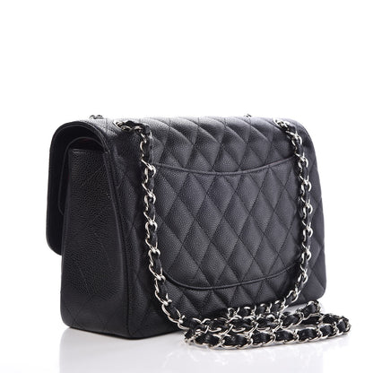 Chanel Caviar Quilted Jumbo Double Flap Black 4 of 8