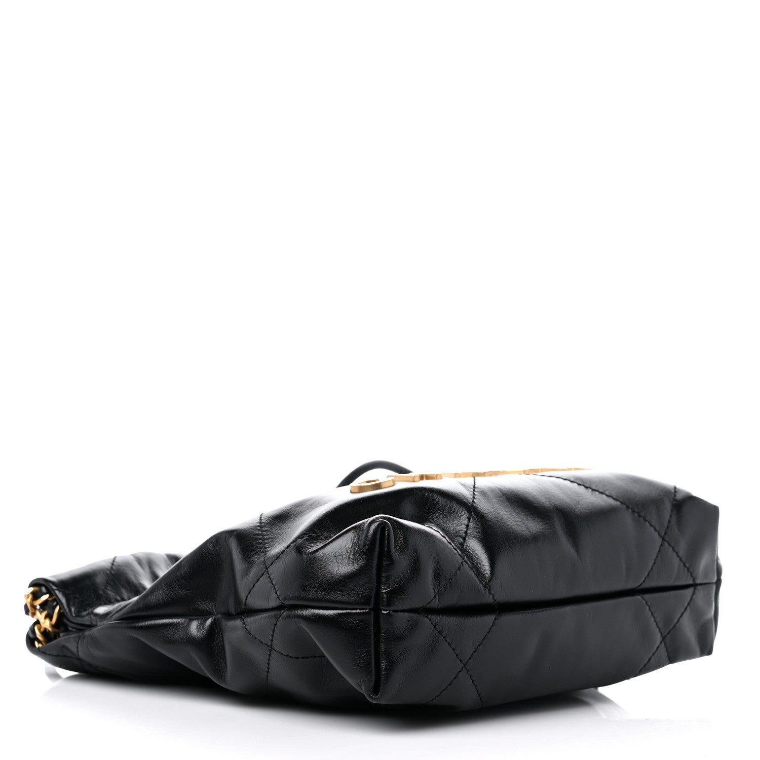 Chanel Shiny Calfskin Quilted Mini Chanel 22 Black 4 of 10