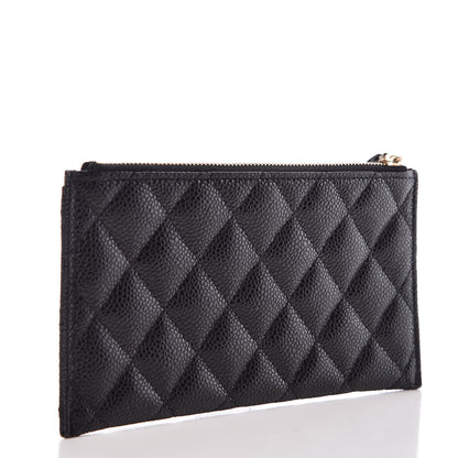 Chanel Caviar Quilted Classic Zip Pouch Black 3 of 7