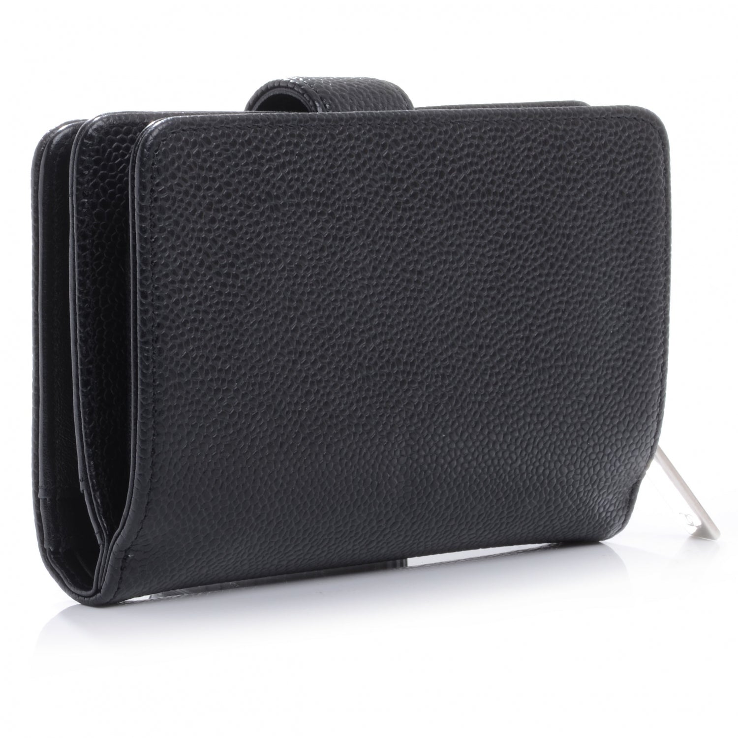 Chanel Caviar CC French Wallet Black 3 of 9
