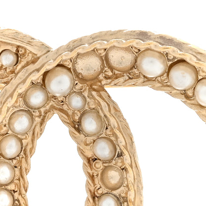 Chanel Pearl CC Brooch Gold 5 of 5