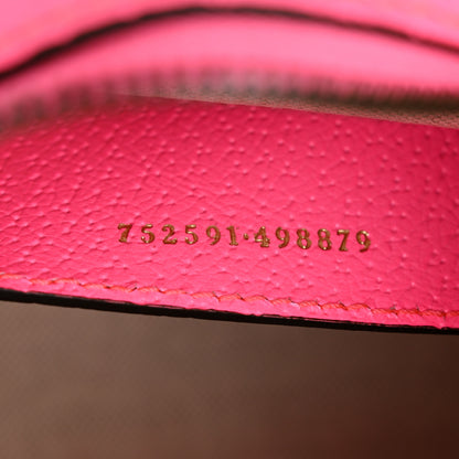 Gucci GG Supreme Monogram Textured Dollar Calfskin Web Ophidia Small Crossbody Bag Beige Ebony Fuchsia 7 of 10
