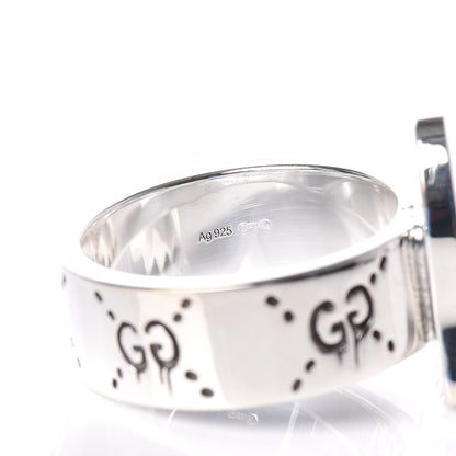 Gucci Sterling Silver GucciGhost Ghost Ring 64 10.75 5 of 8
