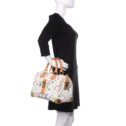 Louis Vuitton Monogram Multicolor Speedy 30 White 2 of 9