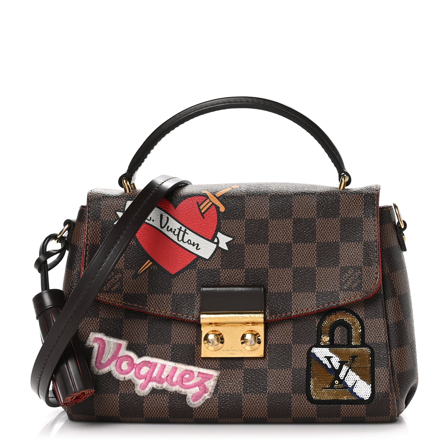 Louis Vuitton Damier Ebene Patches Croisette 1 of 11