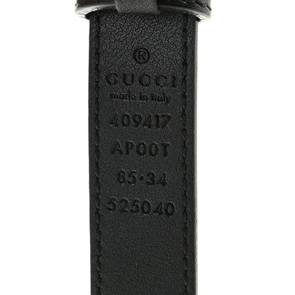Gucci Calfskin Double G 20mm Belt 85 34 Black 4 of 4
