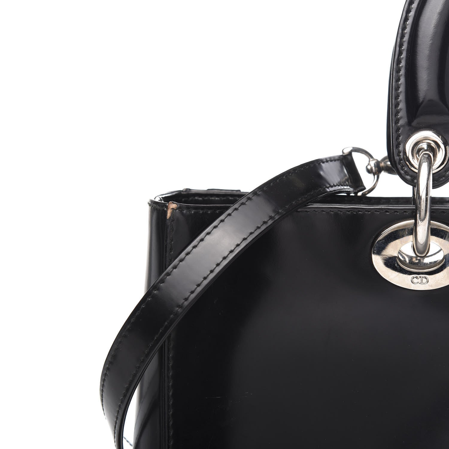 Christian Dior Glazed Calfskin Large Lady Dior Black 19 of 19