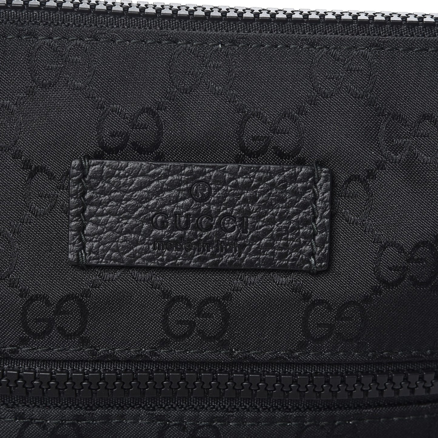 Nylon Monogram Mini Flat Messenger Bag Black