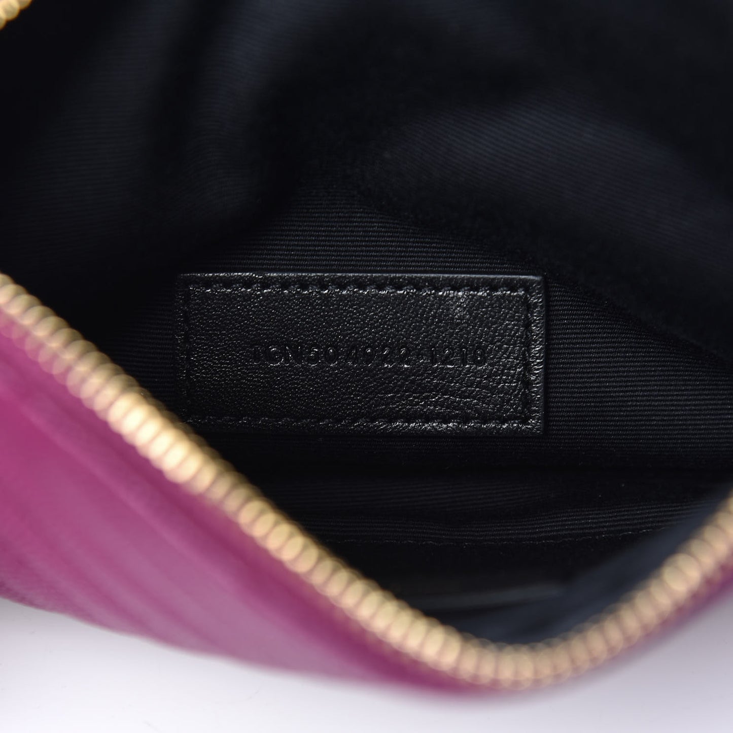 Grain De Poudre Chevron Monogram Bill Pouch Dark Grape