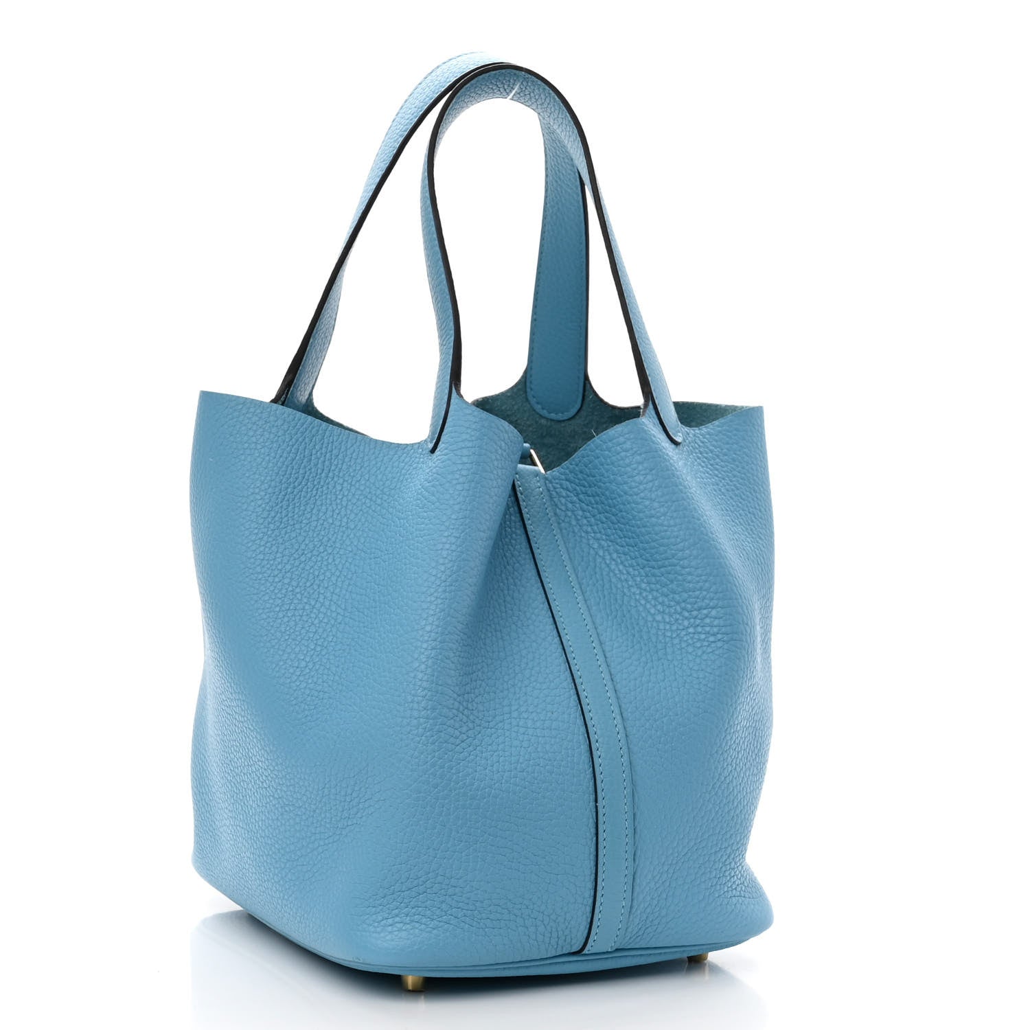 Hermes Taurillon Clemence Picotin Lock 22 MM Bleu Du Nord 3 of 11