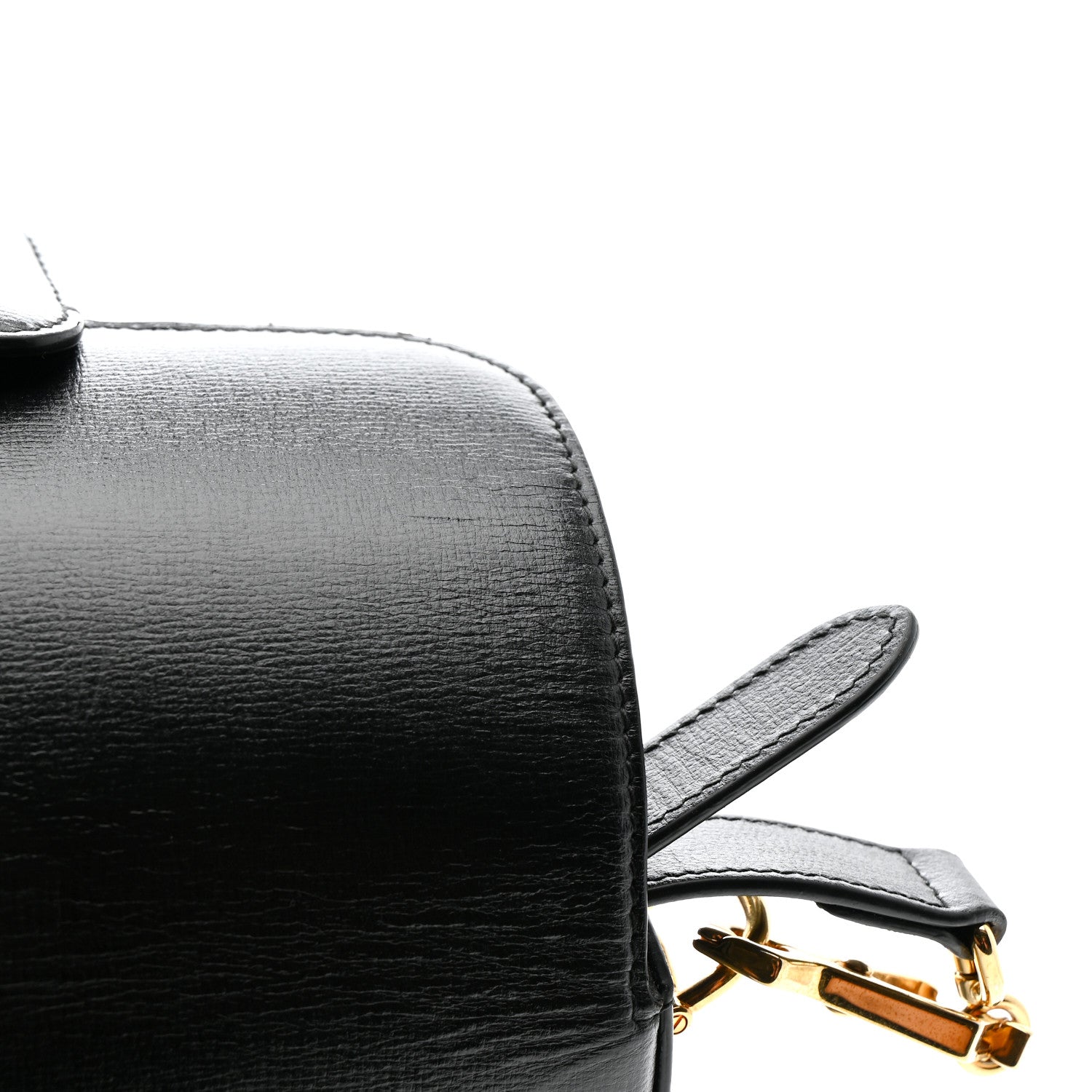 Gucci Azalea Calfskin Web Mini Horsebit 1955 Shoulder Bag Black