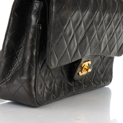 Chanel Lambskin Quilted Medium Double Flap Black 12 of 12