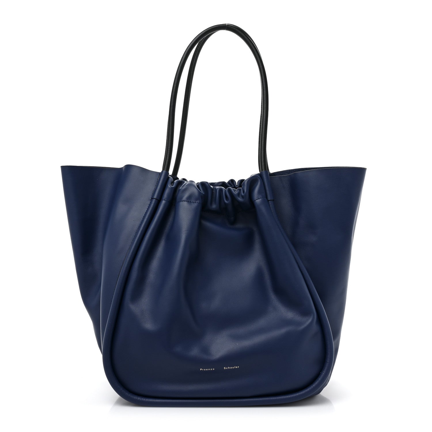 Proenza Schouler Calfskin XL Ruched Tote Dark Navy 1 of 11