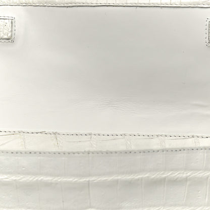 Nancy Gonzalez Crocodile Clutch White 12 of 18