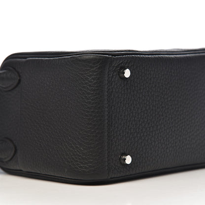 Hermes Taurillon Clemence Mini Lindy 20 Black 7 of 10