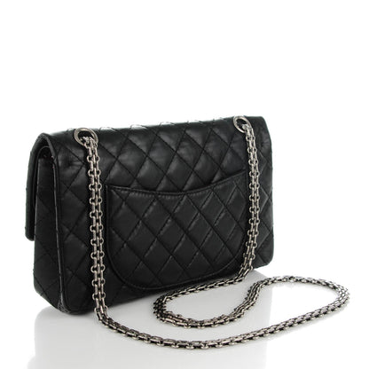 Chanel Aged Calfskin Quilted Lucky Charms 2.55 Reissue 225 Flap Black 3 of 8