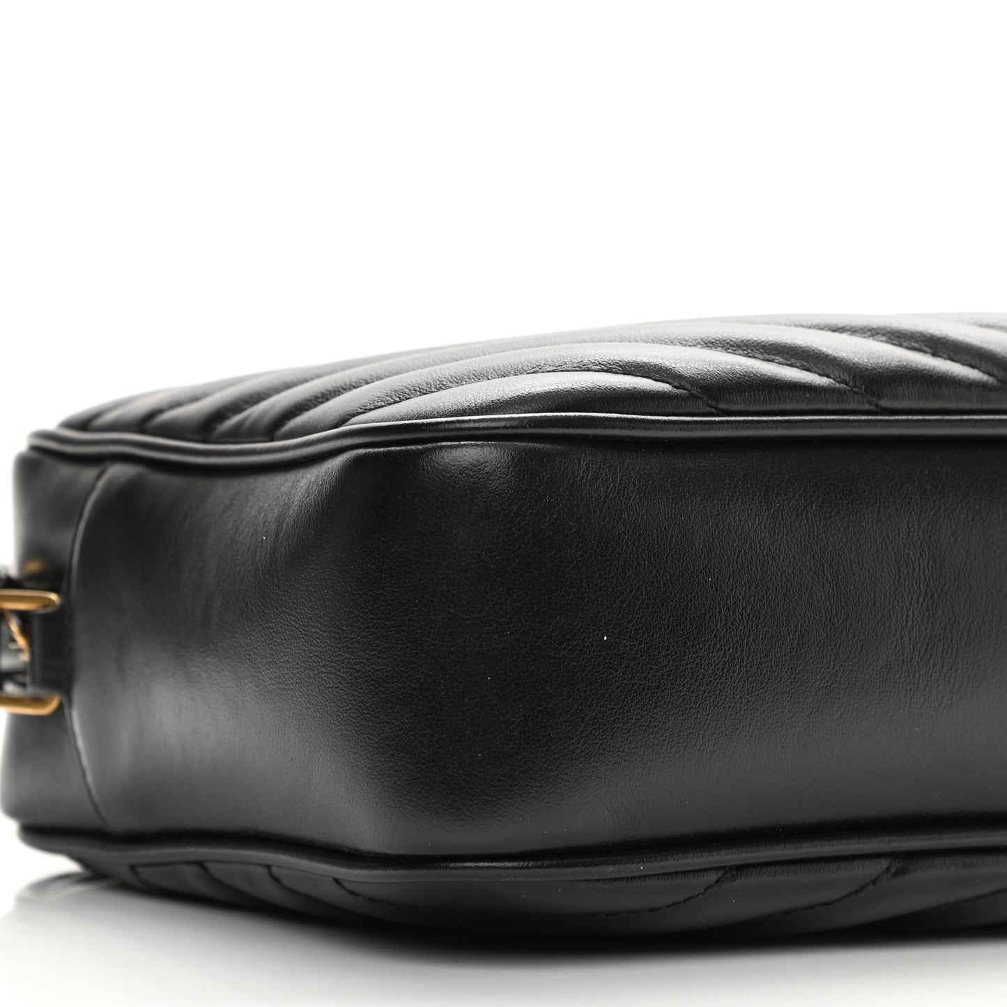 Calfskin Matelasse Monogram Lou Camera Bag Black