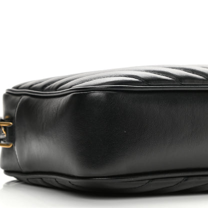 Saint Laurent Calfskin Matelasse Monogram Lou Camera Bag Black 9 of 10