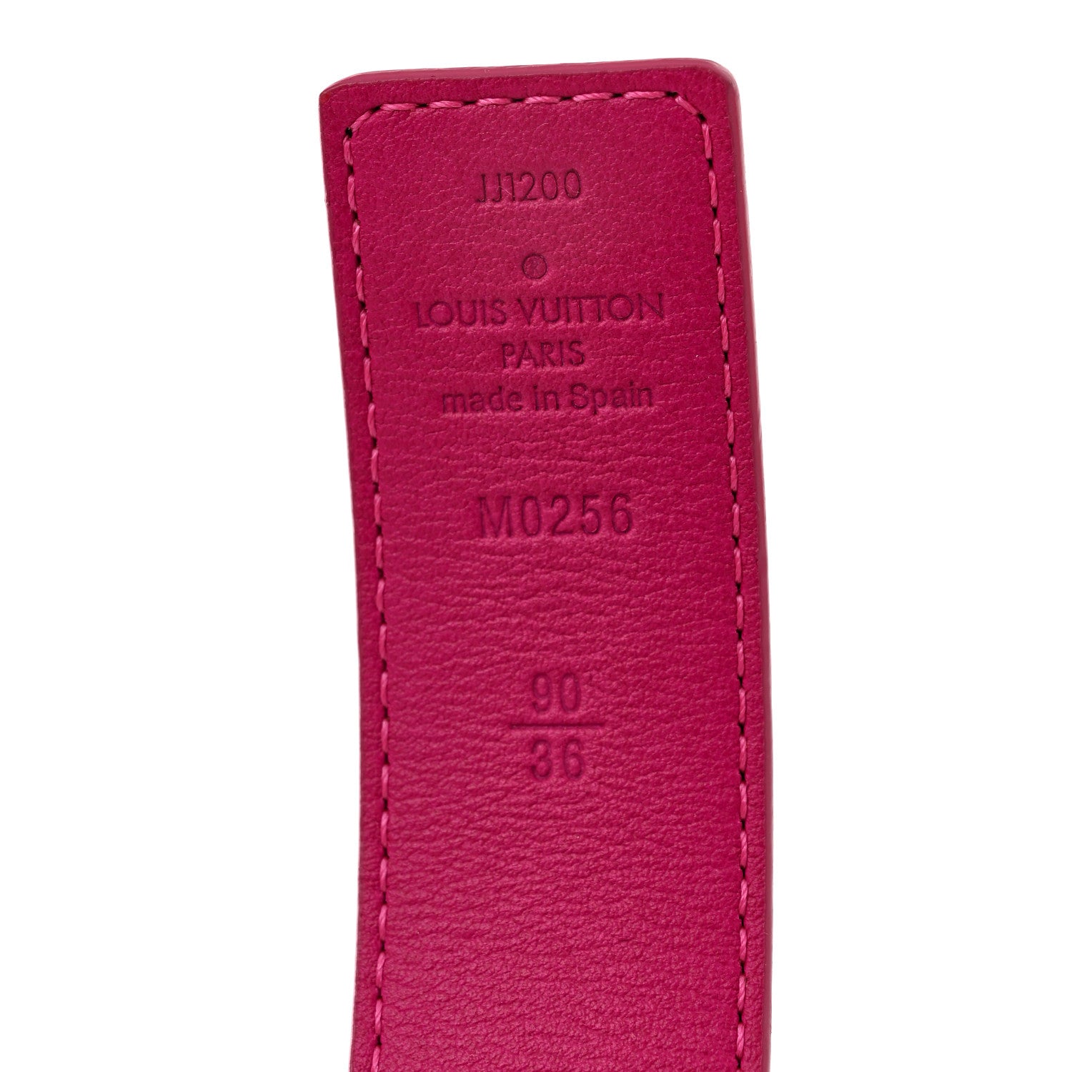 Louis Vuitton Calfskin Monogram 30mm LV Initiales Reversible Belt 90 36 Fuchsia 5 of 8