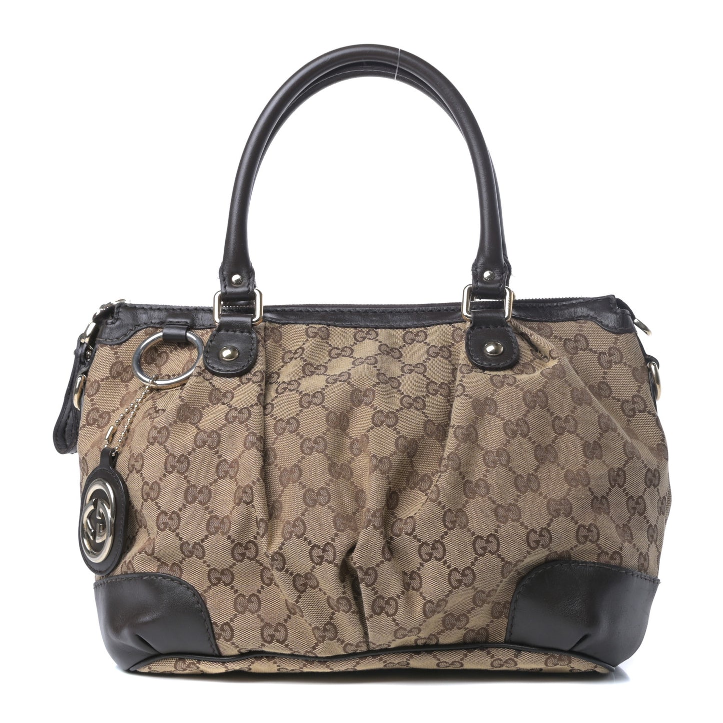 Monogram Medium Sukey Top Handle Dark Brown