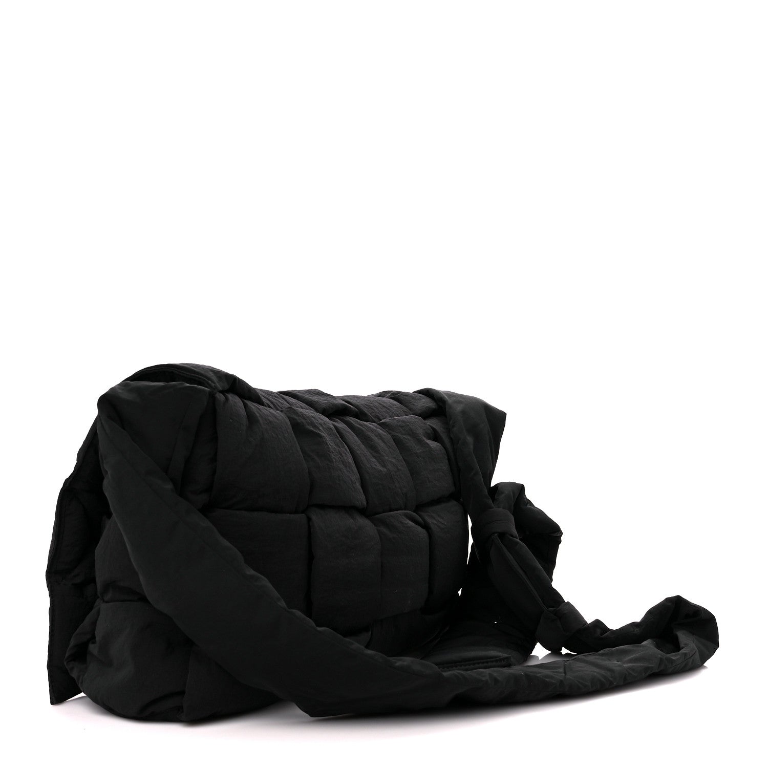 Bottega Veneta Nylon Intrecciato Padded Tech Maxi Cassette Bag Black 3 of 12