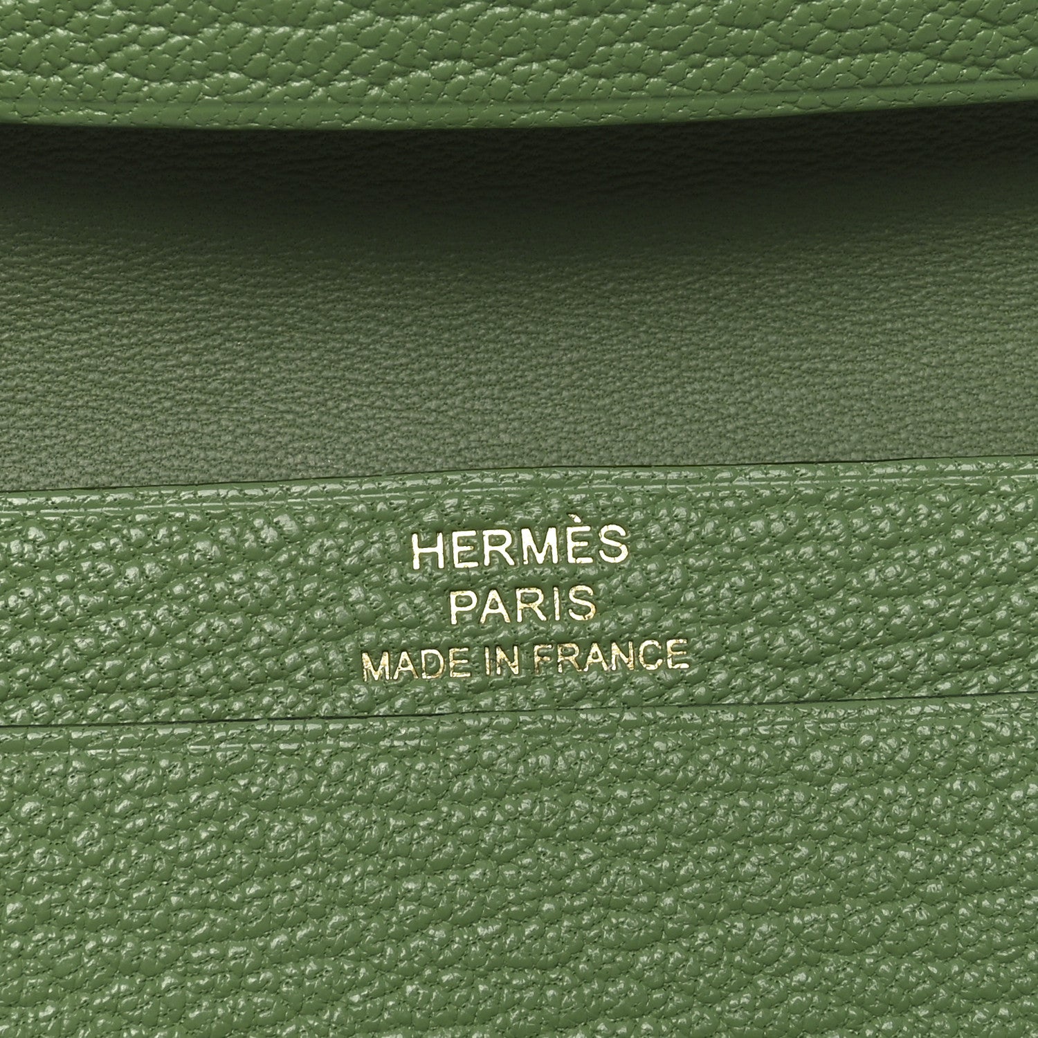 Hermes Chevre Mysore Bearn Card Holder Wallet  Vert Criquet 6 of 7