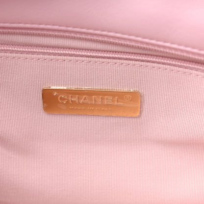 Chanel Lambskin Quilted Large Chanel 19 Flap Light Pink 6 of 9