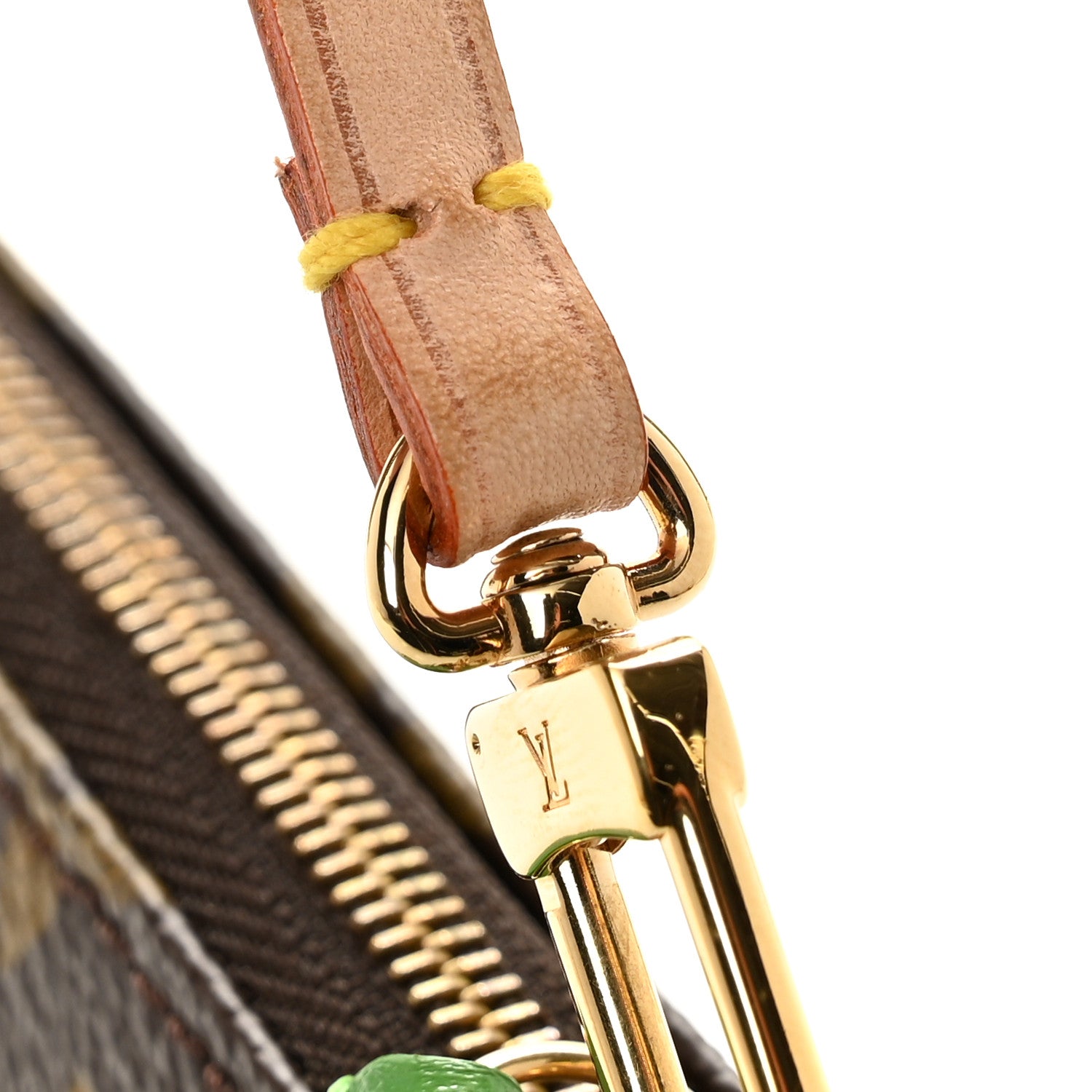 Louis Vuitton Monogram Perforated Pochette Accessories Bag Green 12 of 12